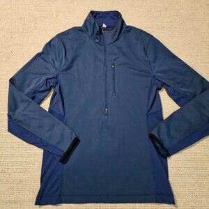 Lululemon Barricade 1/2 Zip Shirt Pullover Top Blue Size Medium M Men's M3715S